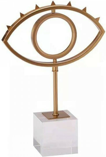 Next Διακοσμητικό Μάτι Eye από Μέταλλο Χρυσό 23x10x33cm