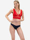 CottonHill Women's Bralette Bra Red