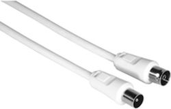 HAMA Καλώδιο Κεραίας Coax male - Coax female Λευκό 3m (00205029)