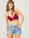 CottonHill Bralette Σουτιέν Κόκκινο