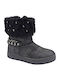 Kids Boots with Zipper Gray