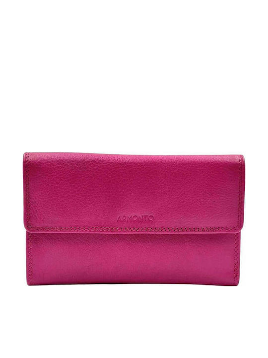 Armonto Large Leather Women's Wallet Fuchsia