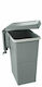 Elletipi CONTAINER Waste Bin Waste Plastic for Cabinet Gray 26x34x46cm 1pcs