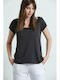 BodyTalk Damen Sportlich T-shirt Coal