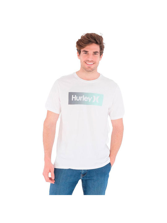 Hurley Ανδρικό T-shirt Λευκό με Λογότυπο