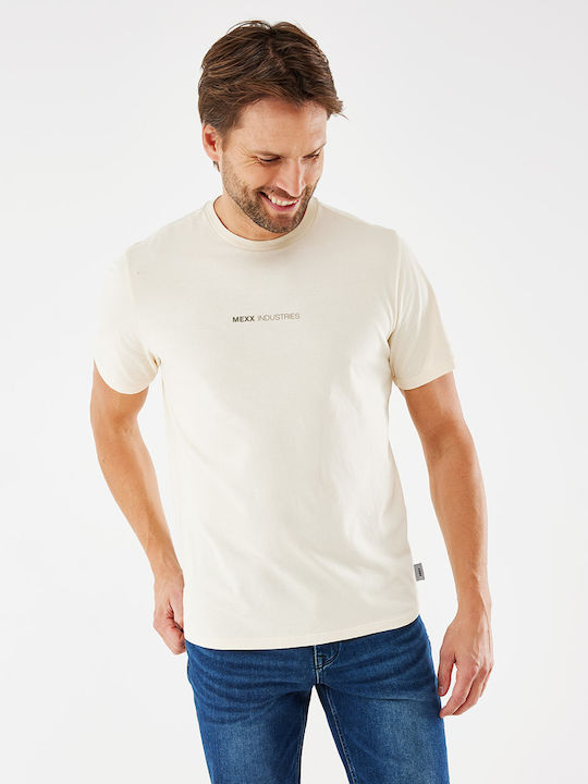Mexx Men's Short Sleeve T-shirt Beige
