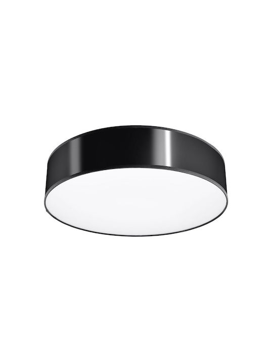 Sollux Arena Classic Plastic Ceiling Light with Socket E27 55pcs Black