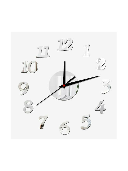 Acrylic Wall Clock Small DIY Silver Wall Clock