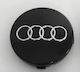 Zero-Wheel Τάπα Κέντρου Ζάντας Audi S3-S4-A3-A4-A6-A8-TT-RS4-Q5-Q7 με Εσωτερική Διάμετρο 60mm Μαύρο 1τμχ