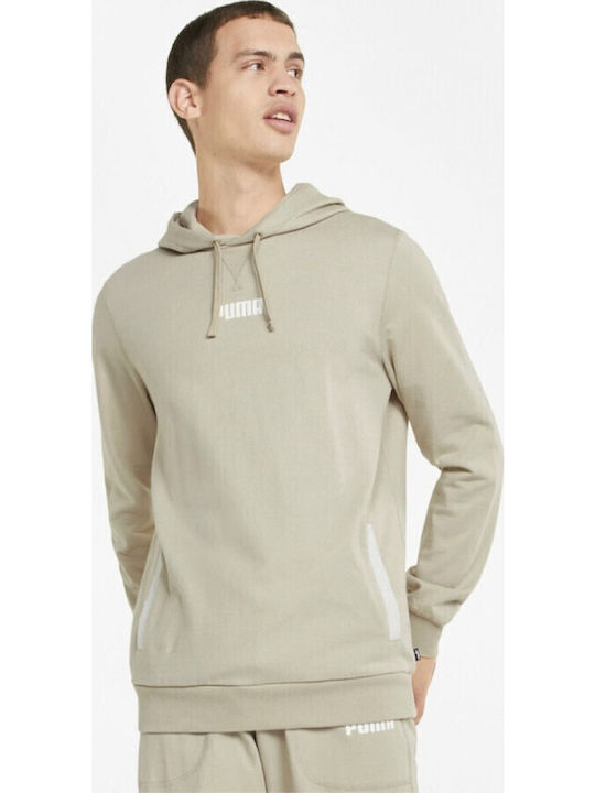 Modern Basics Φούτερ με Κουκούλα Μπεζ