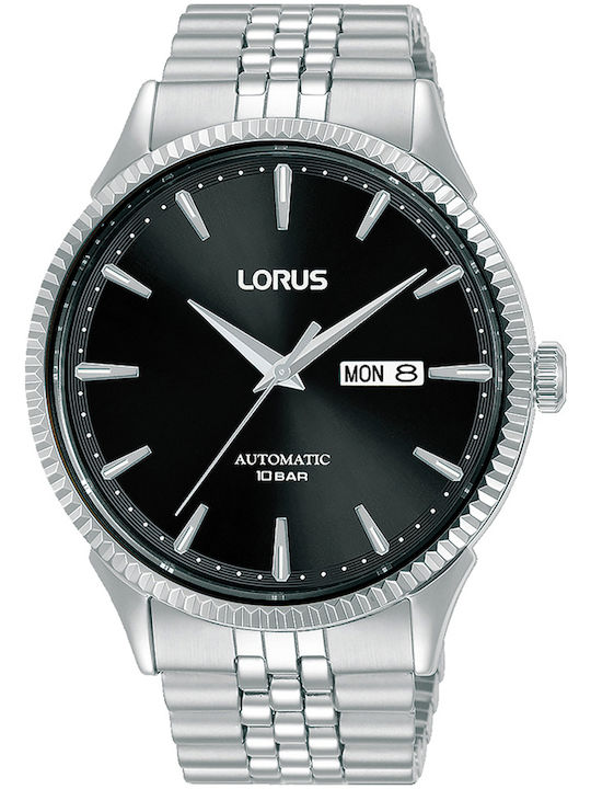 Lorus Ανδρικό Ρολόι 43mm Μπαταρίας με Ασημί Ατσάλινο Μπρασελέ