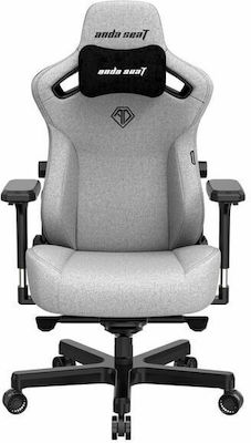 Anda Seat Kaiser 3 Large Υφασμάτινη Καρέκλα Gaming με Ρυθμιζόμενα Μπράτσα Ash Gray