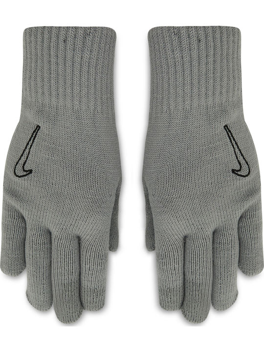 Nike Knitted Tech And Grip Gray Gestrickt Handschuhe Berührung
