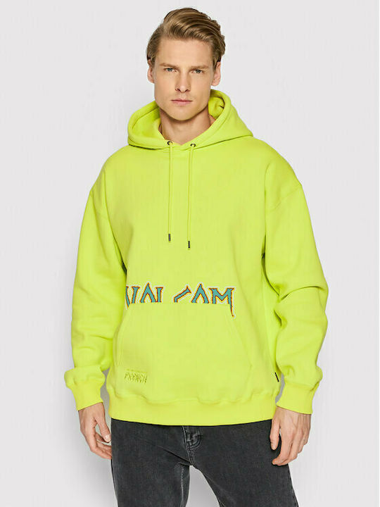 Volcom Richard French Sayer Men's Sweatshirt with Hood and Pockets Yellow