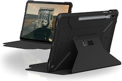 UAG Metropolis Flip Cover Piele artificială / Plastic Rezistentă Negru (Galaxy Tab S8) 224011114040