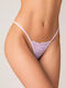 Milena by Paris Micro G-String Lace with Metall...