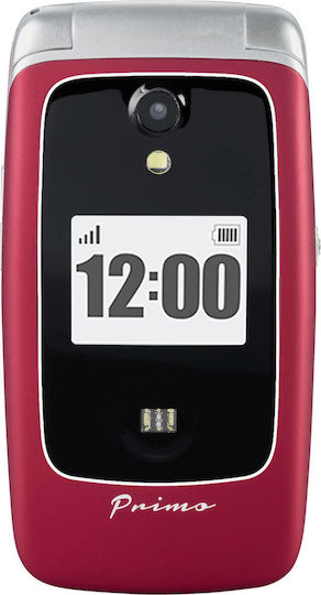 Doro Primo 418 Dual SIM Mobile Phone with Buttons Red