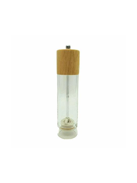 Manual Glass Spice Mill 20cm Beige