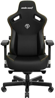 Anda Seat Kaiser 3 Large Artificial Leather Gaming Chair with Adjustable Arms Elegant Black