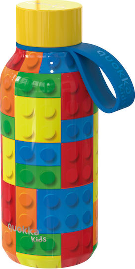 Quokka Kids Water Bottle Thermos Dinosaur Stainless Steel with Screw Cap Non Spill 330ml
