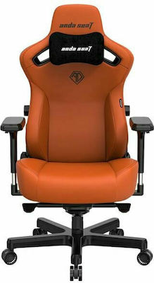 Anda Seat Kaiser 3 XL Artificial Leather Gaming Chair with Adjustable Arms Blaze Orange