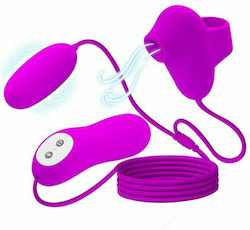 Pretty Love Suction & Vibro Bullets Fuchsia