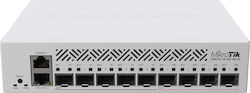 MikroTik NetFiber 9 Managed Switch with 2 Gigabit (1Gbps) Ethernet Ports and 10 SFP Ports