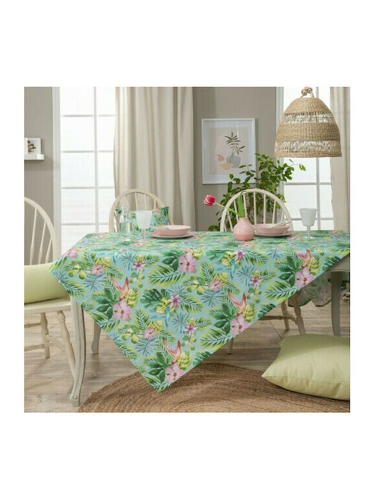 Teoran Morella Cotton & Polyester Tablecloth Green 140x180cm