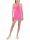 Women's Sleeveless One-piece Shorts Pink