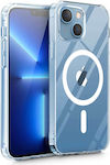 Tech-Protect Magmat MagSafe Umschlag Rückseite Silikon / Kunststoff 2mm Transparent (iPhone 13 Mini)