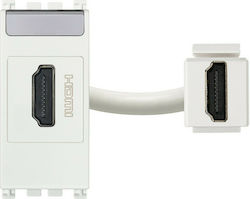 Vimar Front Audio & Video HDMI Socket White 19346.B