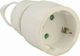 Entac Stecker Schuko mit Ring Weiß
