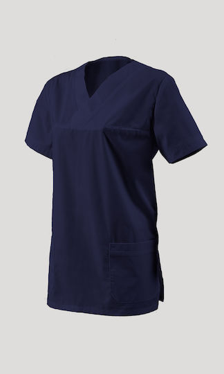Axon Care Unisex Ιατρική Μπλούζα Navy Μπλε