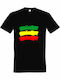 Tricou Unisex " Reggeae Flag, Reggae Music ", Negru
