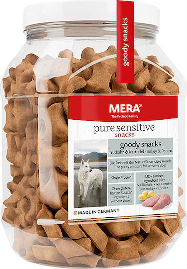 Meradog Pure Sensitive Goody Turkey & Potato Dog Treat Gluten Free with Potatoes 600gr