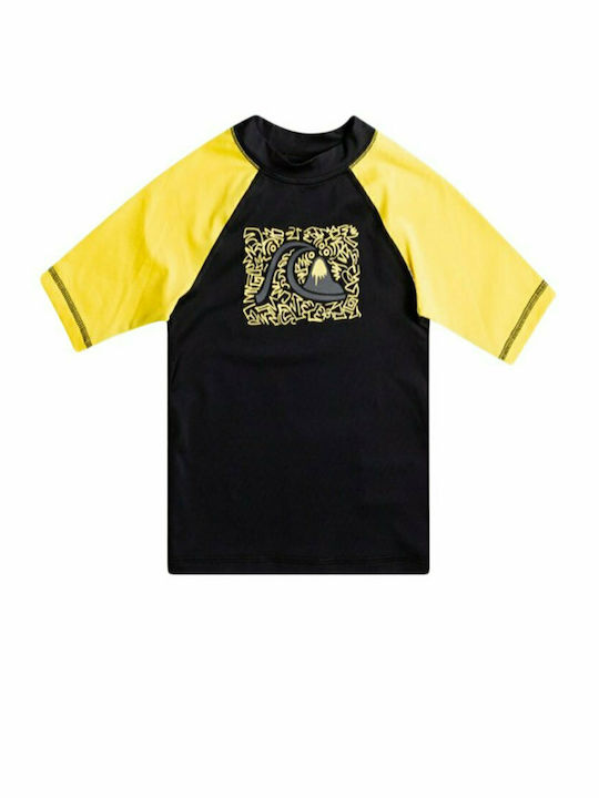 Quiksilver Next Gen Παιδικό Μαγιό Μπλούζα Μαύρη