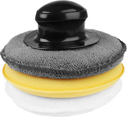 CarMotion Carmotion Σφουγγάρια Applicator Γυαλίσματος για Αμάξωμα Σετ με χειρολαβή 12.5cm 3τμχ