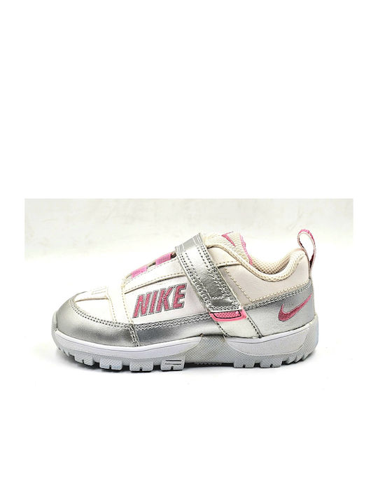 Nike Kids Sneakers with Laces & Strap White