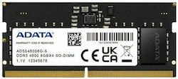 Adata 8GB DDR5 RAM mit Geschwindigkeit 4800 für Laptop