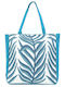 Doca Fabric Beach Bag Blue