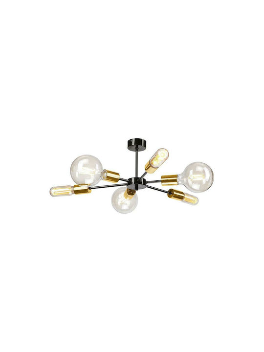 Lamkur Starla Modern Metal Ceiling Light with Socket E27 45pcs Gold