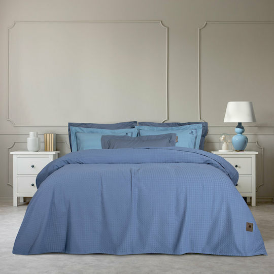 Greenwich Polo Club 2476 Pique Blanket Super King 220x240cm Blue