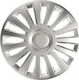 AMiO Σετ Τάσια Αυτοκινήτου Hubcap Luxury 13" 4τμχ Ασημί
