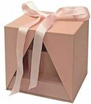 Paper Box for Gift Pink 18x18x18cm.