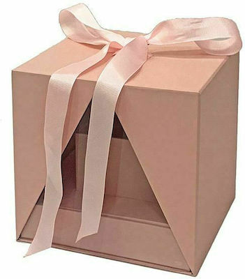 Papier Box für Geschenke Rosa 18x18x18cm.