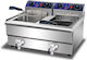 Galore Electric Fryer Double 12kW Capacity 2x10lt 69x54x41cm FRYDT10