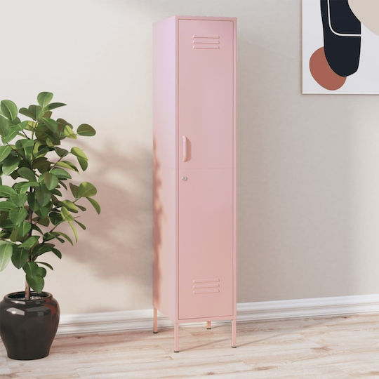 Metallisches Büroaufbewahrungsschubladenschrank mit Schloss Rosa 35x46x180cm