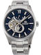 Orient Star Ανδρικό Ρολόι 41mm Αυτόματο με Ασημί Μεταλλικό Μπρασελέ