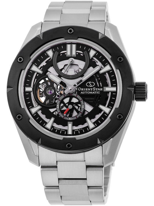 Orient Star Мъжки часовник 43мм Автоматичен с Сребърен Метална гривна