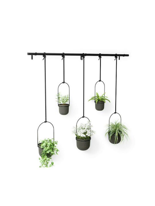 Umbra Triflora Κρεμαστό Κασπώ Μεταλλικό Γκρι 137x137x94εκ.